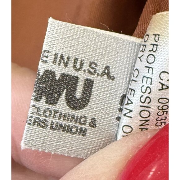 Tahari Womens Wool Houndstooth Blazer Velvet Collar Size 6 Brown Cream Vintage - Picture 9 of 10